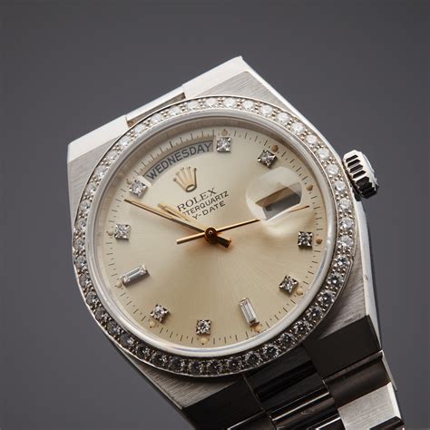 rolex oyster perpetual day date quartz fake|pre owned rolex ladies datejust.